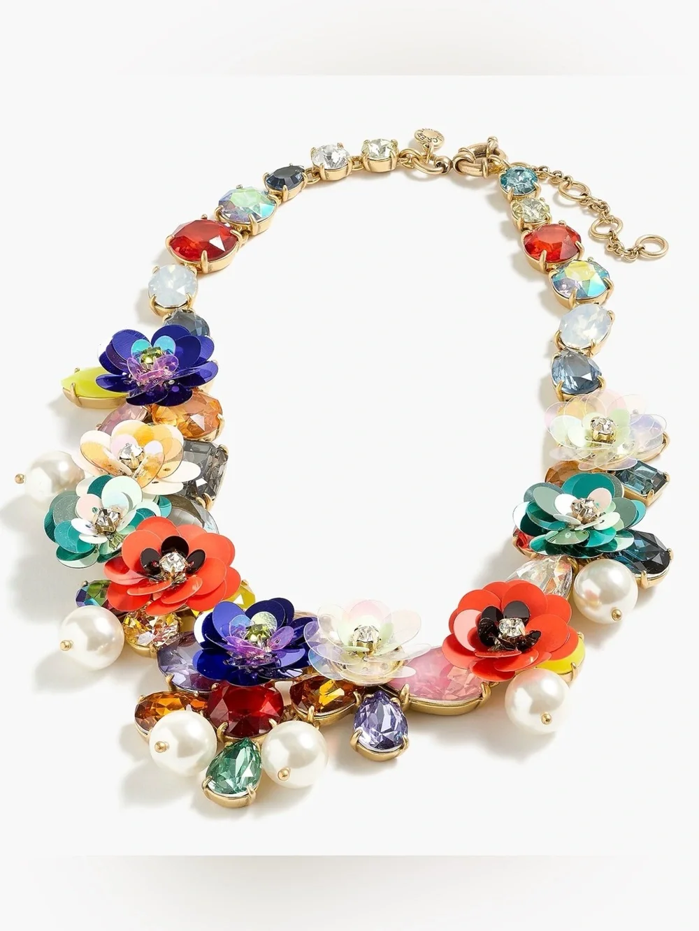 JCrew Necklace Floral Primary Colors - Picture 1 of 4